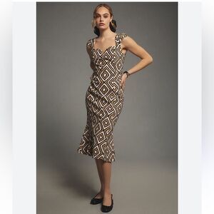 Anthropologie | Dresses | Nwt Bhldn Jemma Xl Scoopneck Corset Fit Flare Black Anthropologie Maxi Dress
